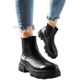 Seastar Modne Sztyblety Na Platformie czarne