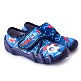 BEFADO S.A. Buty Papcie Befado Na Rzep 273X321 Niebieskie