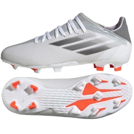 Buty piłkarskie adidas X Speedflow.3 Fg Jr FY3305 szary, biały białe