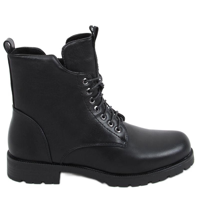 Workery sznurowane Ango Black czarne