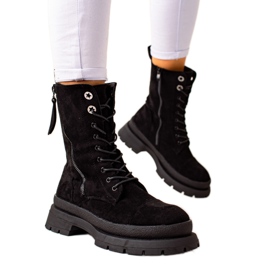 Bona Ocieplane czarne workery