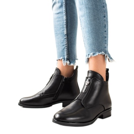 Camo Ocieplane Botki Na Suwak czarne