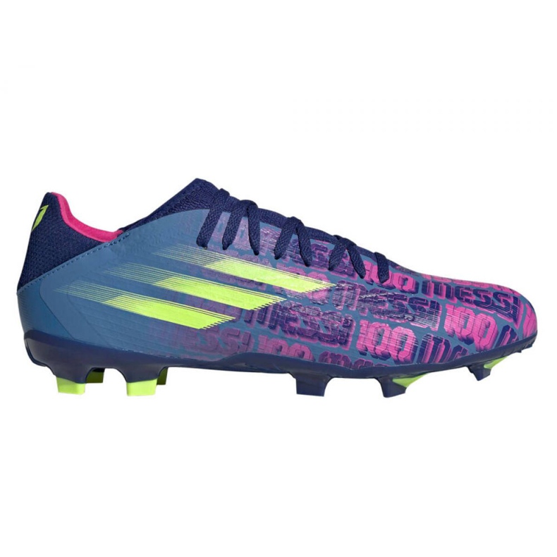 Buty piłkarskie adidas X Speedflow Messi.3 Fg M FY6888 granatowy, fioletowy, niebieski, wielokolorowy niebieskie