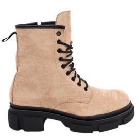 Workery zamszowe Dazy Beige beżowy