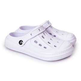 BEFADO S.A. Męskie Klapki Kroksy Befado 154M001 Białe