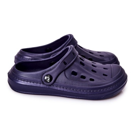 BEFADO S.A. Męskie Klapki Kroksy Befado 154M003 Granatowe