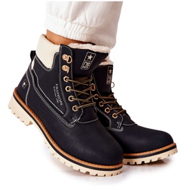 NEWS Damskie Trapery Timberki Z Ociepleniem Czarne Tiempo