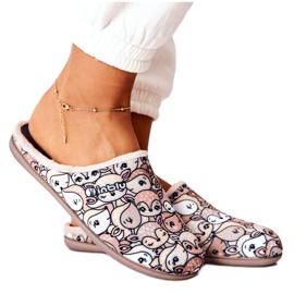 Inblu Papcie Klapki Befado Sarenki 155D203 Beżowe brązowe