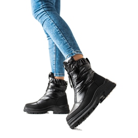 Weide Czarne Śniegowce Na Suwak