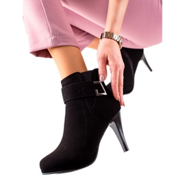 Camo Czarne Botki Na Szpilce