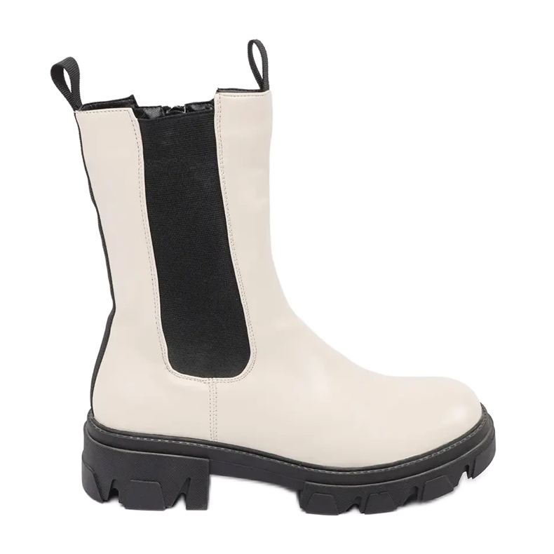 Goodin Modne Wysokie Botki beżowy