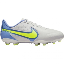Buty piłkarskie Nike Tiempo Legend 9 Academy FG/MG Jr DA1333 075 białe białe