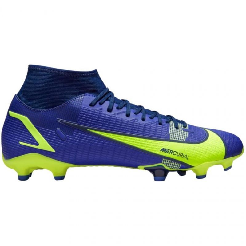 Buty piłkarskie Nike Mercurial Superfly 8 Academy FG/MG M CV0843 574 niebieskie niebieskie