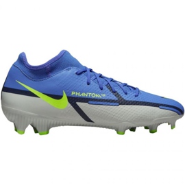 Buty piłkarskie Nike Phantom GT2 Academy Df FG/MG M DC0797 570 niebieski, szary niebieskie