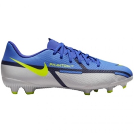 Buty piłkarskie Nike Phantom GT2 Academy FG/MG Jr DC0812 570 niebieski,szary niebieskie