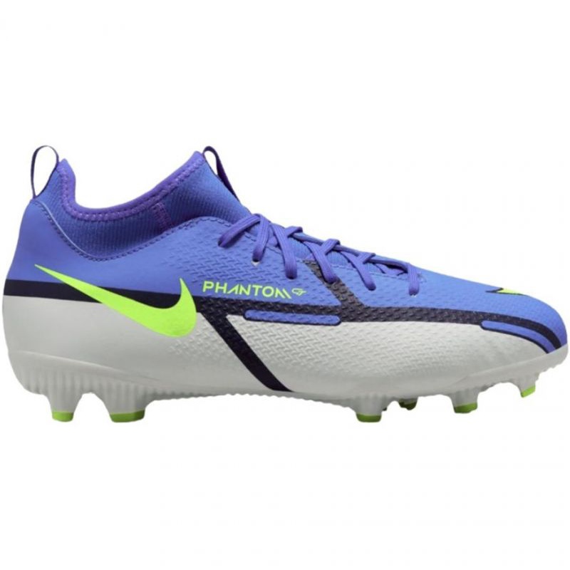 Buty piłkarskie Nike Phantom GT2 Academy Df FG/MG Jr DC0813 570 niebieski,szary niebieskie
