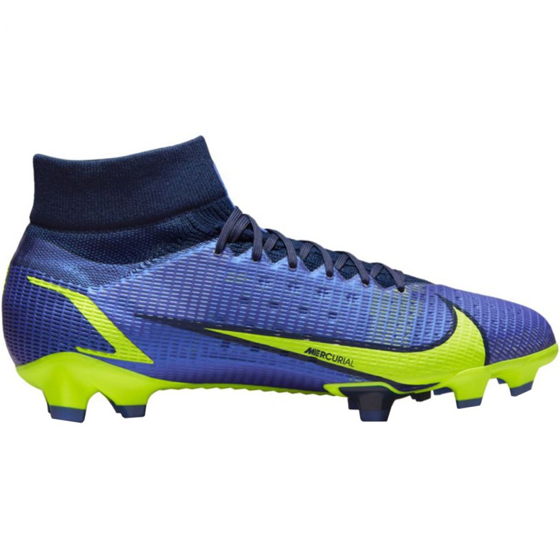 Buty piłkarskie Nike Mercurial Superfly 8 Pro Fg M CV0961 574 niebieskie niebieskie