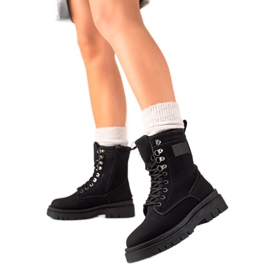 TRENDI Klasyczne Czarne Trapery