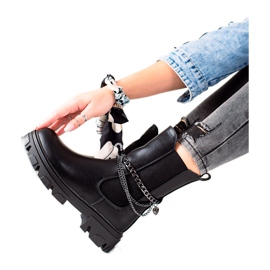 Gogo Ocieplane Wysokie Workery czarne