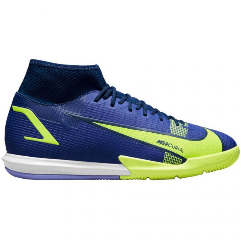 Buty piłkarskie Nike Mercurial Superfly 8 Academy Ic M CV0847 474 niebieskie niebieskie zielone