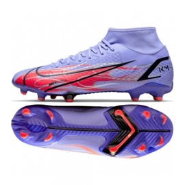 Buty piłkarskie Nike Mercurial Superfly 8 Academy Km FG/MG M DB2857 506 czarny, fioletowy,red róże i fiolety