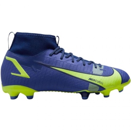 Buty piłkarskie Nike Mercurial Superfly 8 Academy FG/MG Jr CV1127 474 royal, green niebieskie