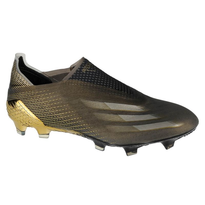 Buty piłkarskie adidas X Ghosted+ Fg M FX9098 złoty złoty, brąz, czarny