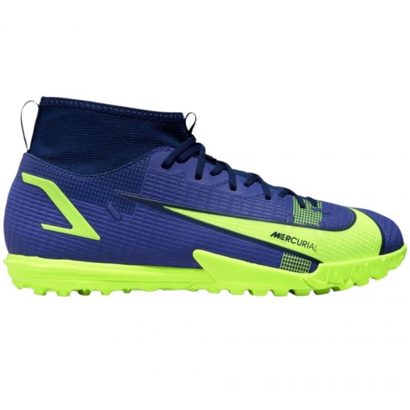 Buty piłkarskie Nike Mercurial Superfly 8 Academy Tf Jr CV0789 474 niebieskie wielokolorowe