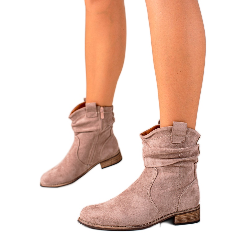 Evento Modne Beżowe Kowbojki beżowy