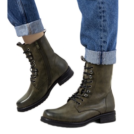 Zielone botki ocieplane Muro