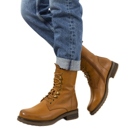 Camelowe botki ocieplane Muro brązowe