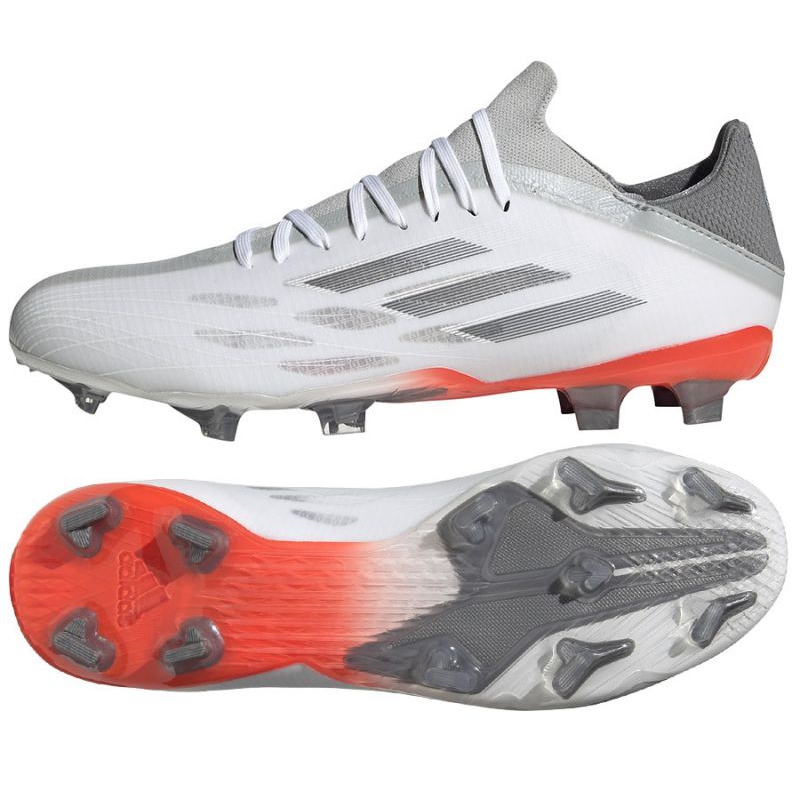 Buty piłkarskie adidas X Speedflow.2 Fg M FY3287 szary, biały szare