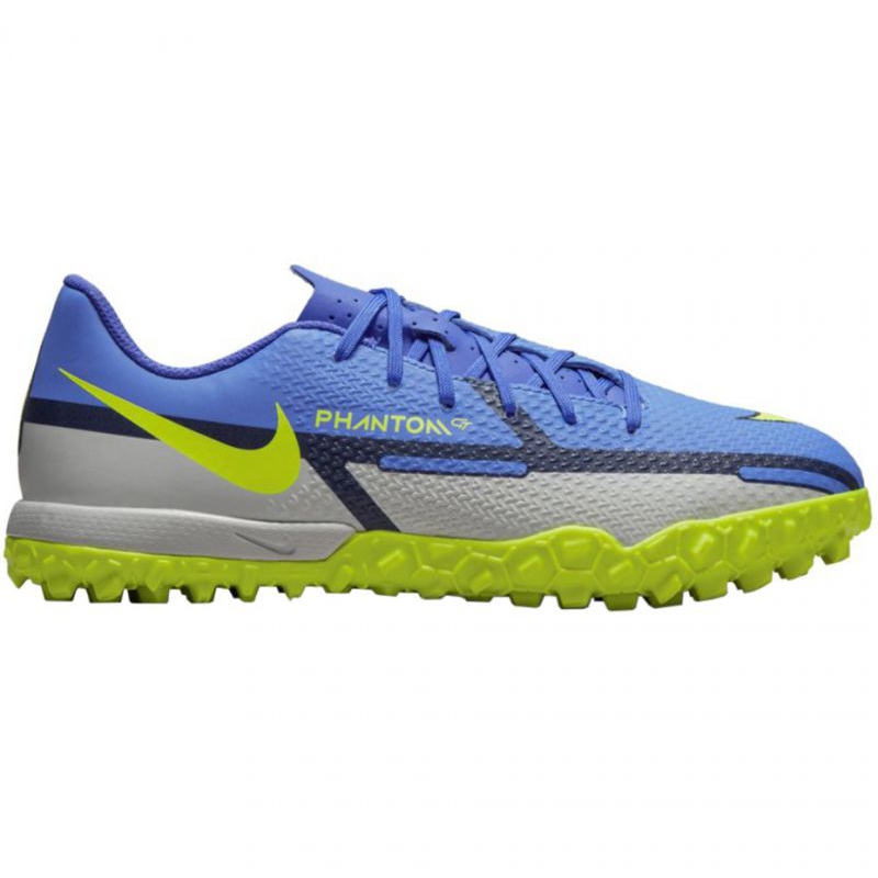 Buty piłkarskie Nike Phantom GT2 Academy Tf Jr DC0817 570 szary, niebieski niebieskie