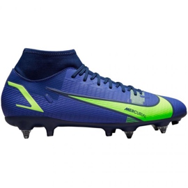 Buty piłkarskie Nike Mercurial Superfly 8 Academy SG-PRO Ac M CW7432 474 niebieskie niebieskie