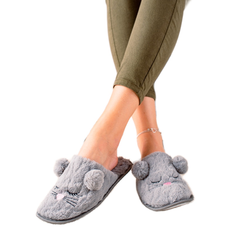 Evento Ciepłe kapcie szare