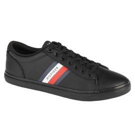 Buty Tommy Hilfiger Essential Leather Vulc Stripes FM0FM03722-BDS czarne