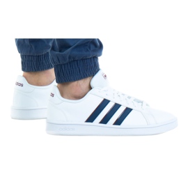Buty adidas Grand Court Base M GY8391 białe niebieskie