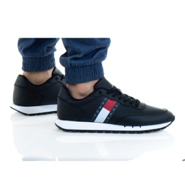 Tommy Hilfiger Buty Tommy Jeans Leather Bds M EMOEM00898 białe czarne czerwone