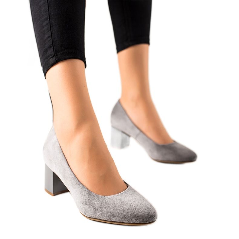 M.Daszyński Szare Czółenka