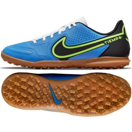 Buty piłkarskie Nike Tiempo Legend 9 Club Tf M DA1193 403 niebieskie niebieskie