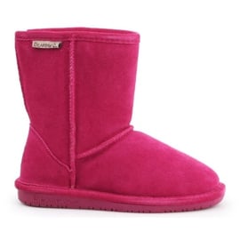 Zimowe buty BearPaw Jr 608Y Pom Berry różowe