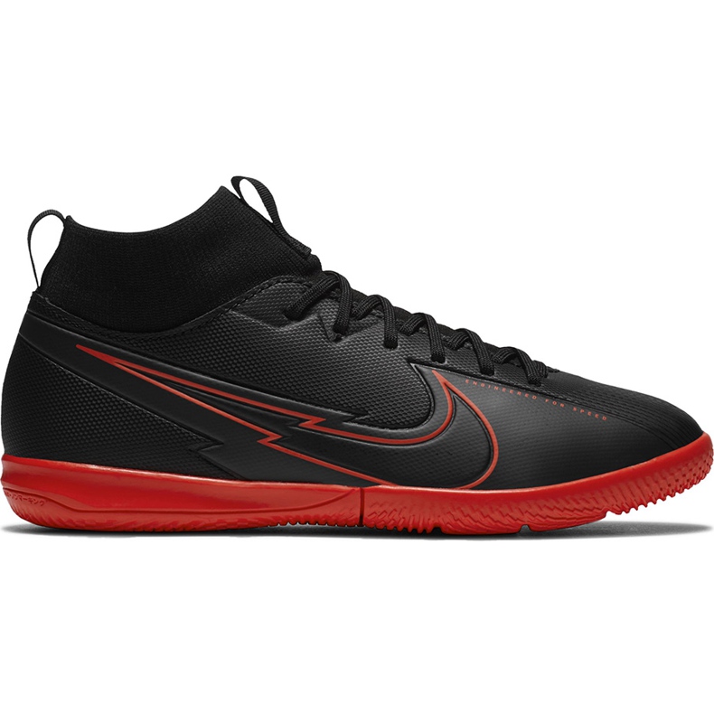 Buty piłkarskie Nike Mercurial Superfly 7 Academy Ic Jr AT8135 060 czarne