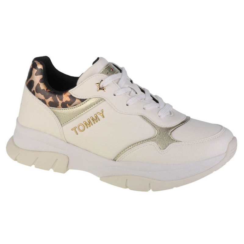 Buty Tommy Hilfiger Low Cut Lace-Up Sneaker W T3A4-31173-1242X048 białe