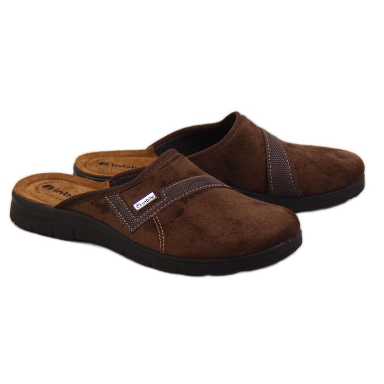 Kapcie domowe Inblu M ARC7A brązowe