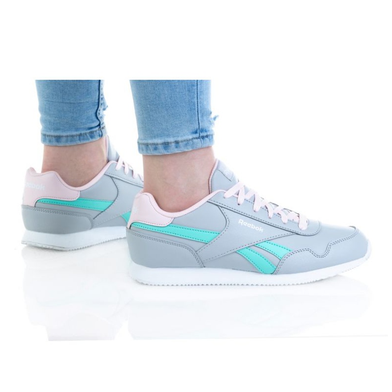Buty Reeboke Royal Cl Jog 3.0 Jr GW5253 brązowe niebieskie