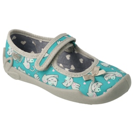 Befado obuwie dziecięce  114X453 szare zielone