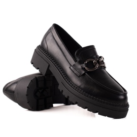 Modne Mokasyny Na Platformie LA.FI czarne