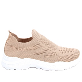 Buty sportowe skarpetkowe Vien Khaki beżowy