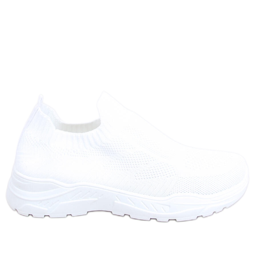 Buty sportowe skarpetkowe Vien White białe