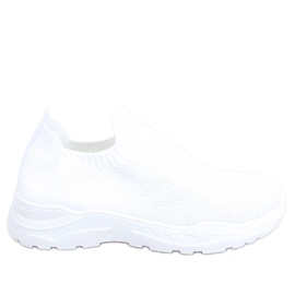 Buty sportowe skarpetkowe Vien White białe
